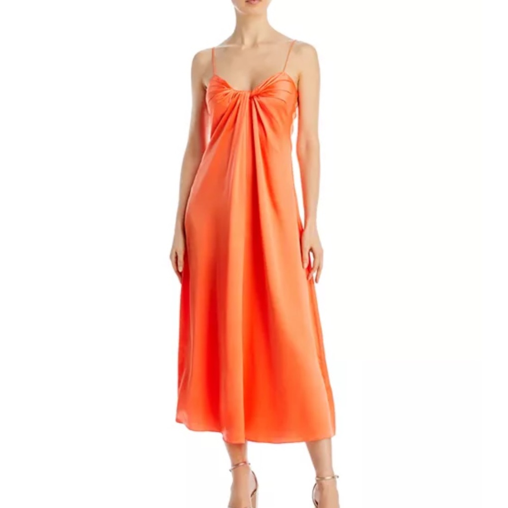 Rosetta Getty Twist Front Slip Dress